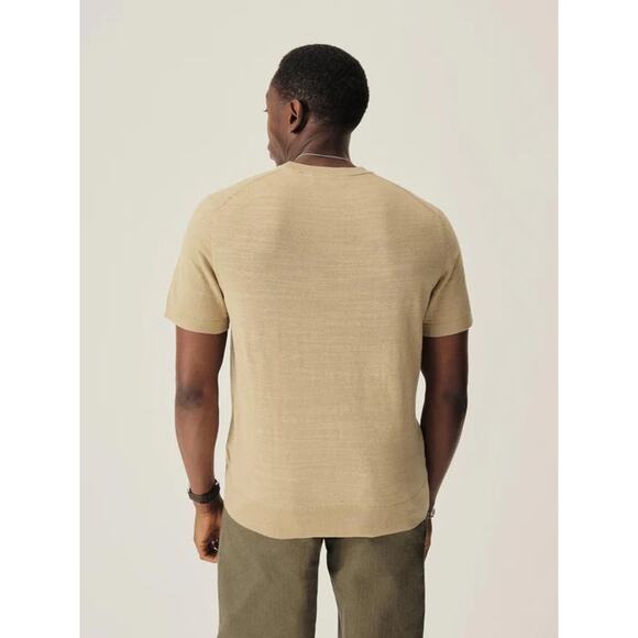 Buck Mason Avalon Knit Classic Tee Tan - Picture 5 of 5